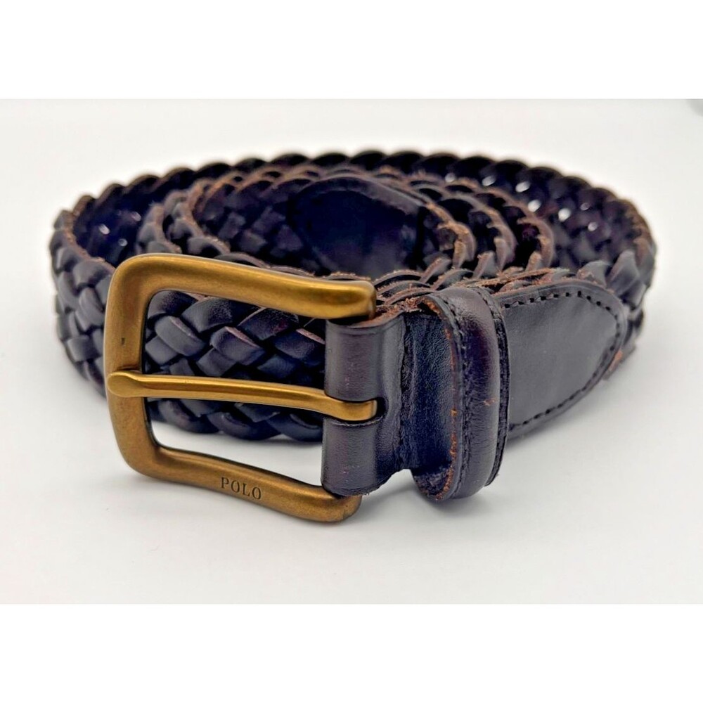 Polo Ralph Lauren Canvas & Leather Belt Youth Boys Size 20 Stretch